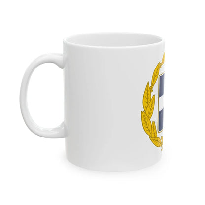 Coat of arms of Greece (military) - White Coffee Mug-Go Mug Yourself