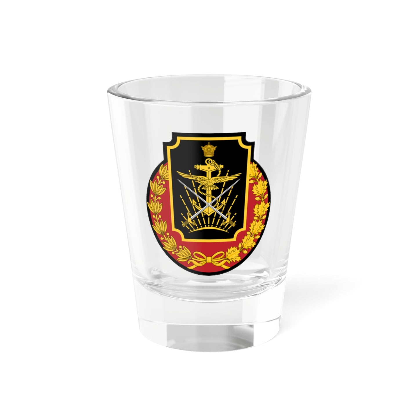 Imperial Iranian Ministry of War (Iran) (Coat of Arms) Shot Glass 1.5oz