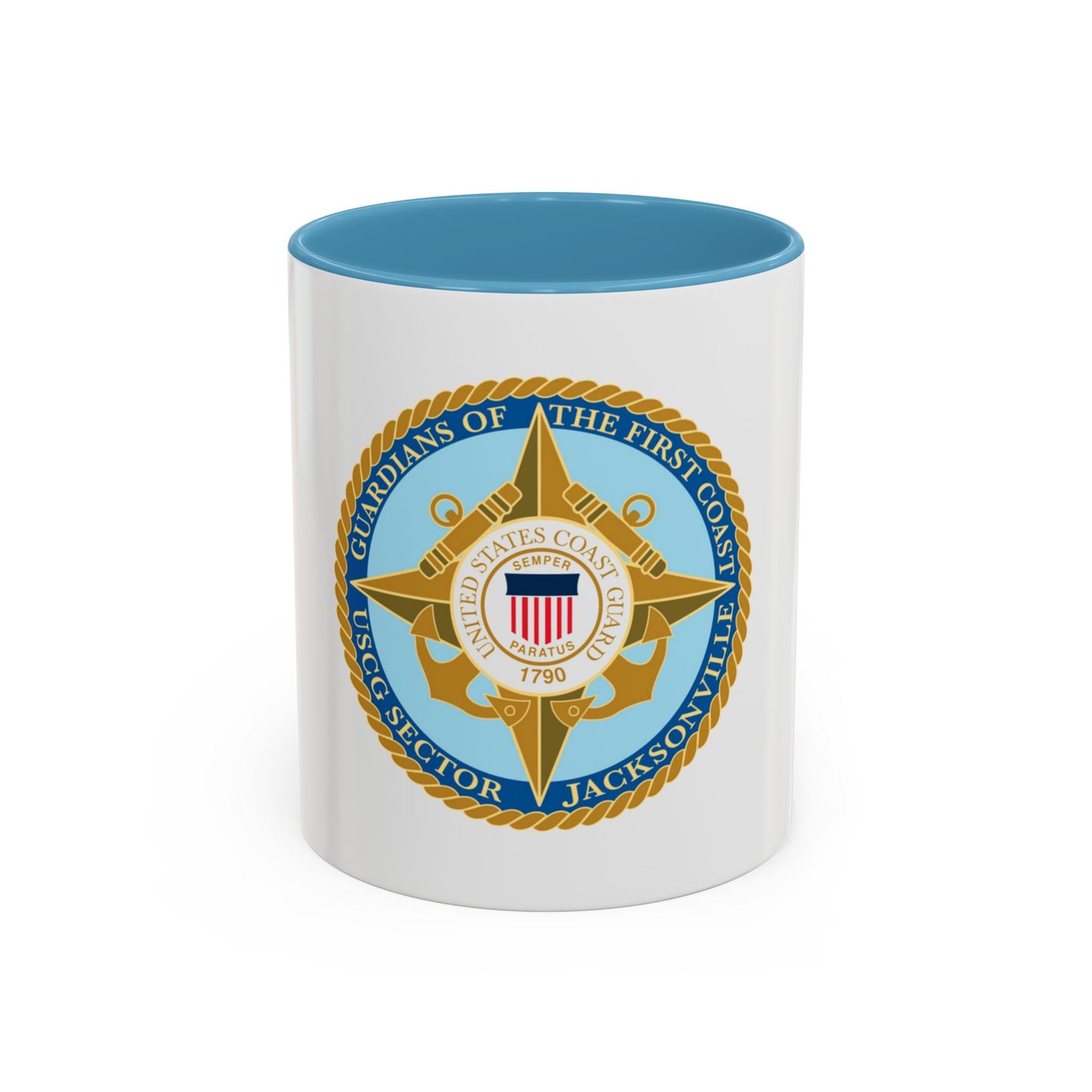 USCG Sector Jacksonville Guardians of the first coast (U.S. Coast Guard) Accent Coffee Mug