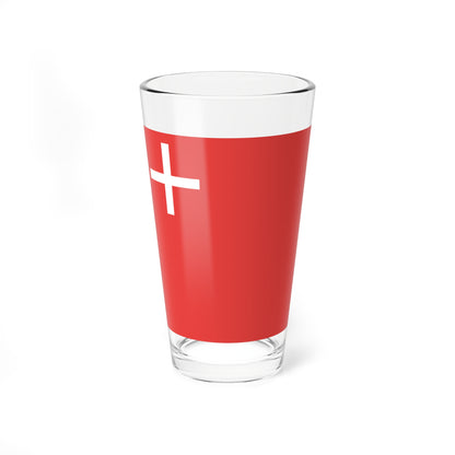 Flag of Canton of Schwyz (Switzerland) Pint Glass 16oz