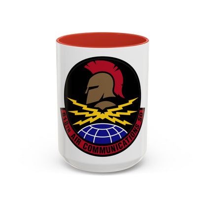 618 Air Communications Squadron AMC (U.S. Air Force) Accent Coffee Mug