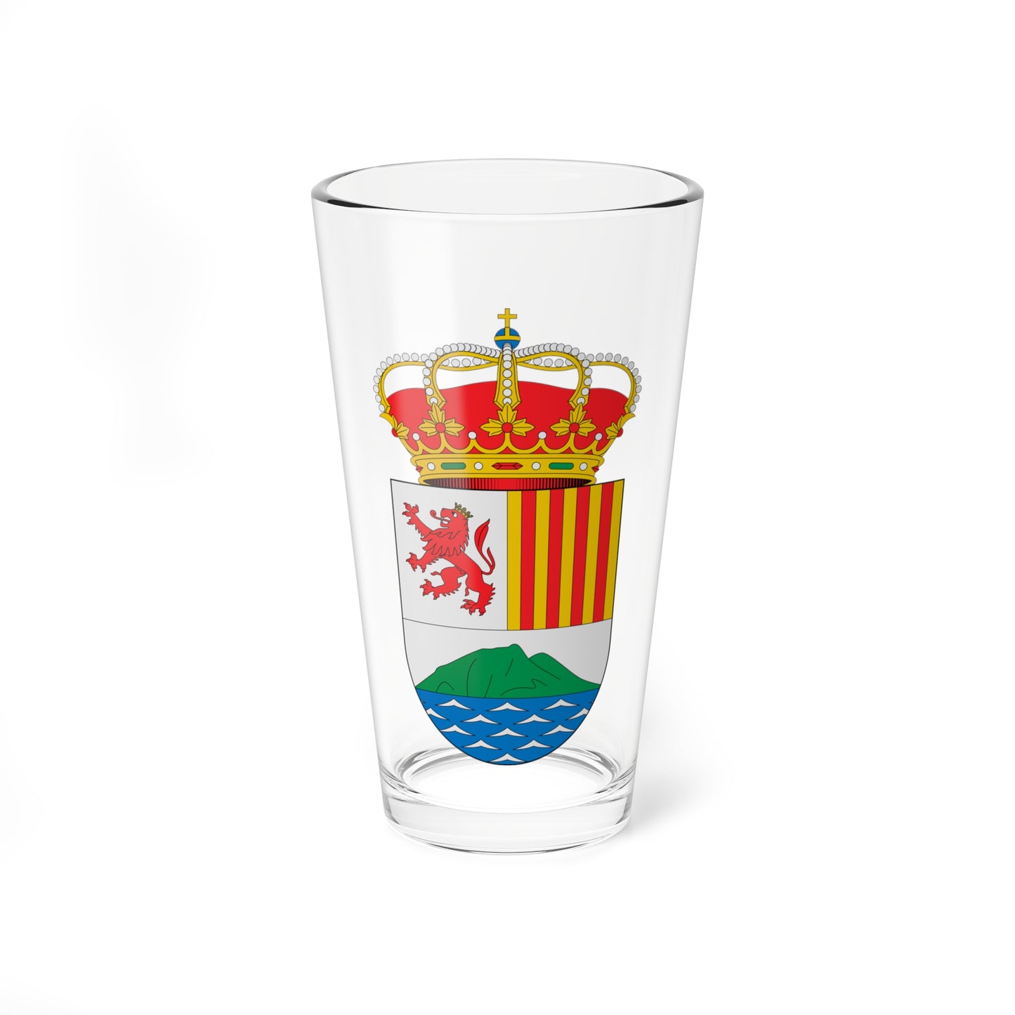 Escudo de Algámitas Sevilla (Spain) (Coat of Arms) Pint Glass 16oz
