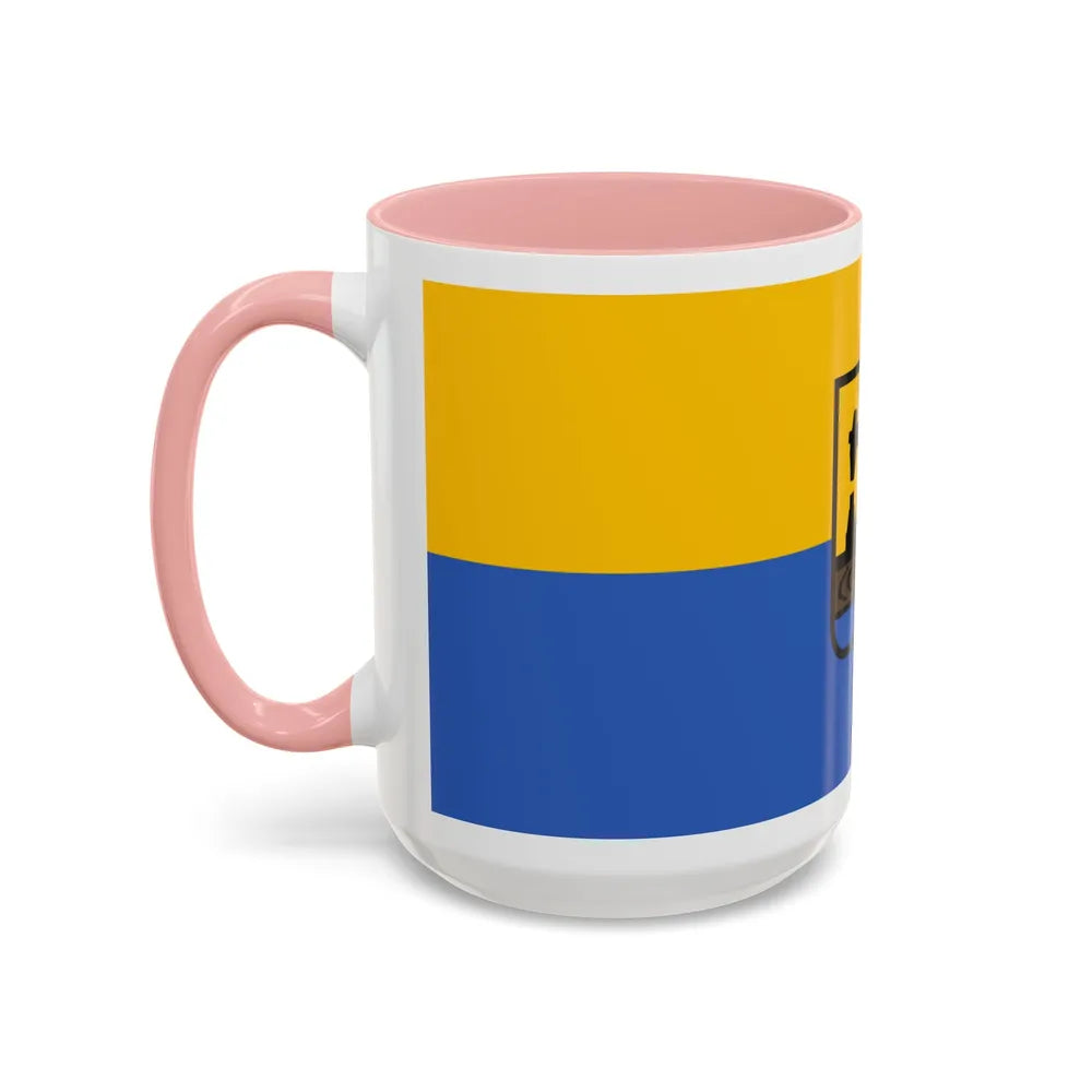 Flag of Katowice Poland - Accent Coffee Mug-Go Mug Yourself