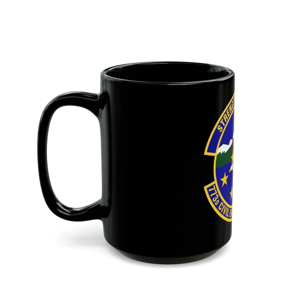 773 Civil Engineer Squadron PACAF (U.S. Air Force) Black Coffee Mug-Go Mug Yourself