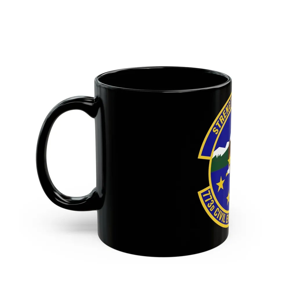 773 Civil Engineer Squadron PACAF (U.S. Air Force) Black Coffee Mug-Go Mug Yourself