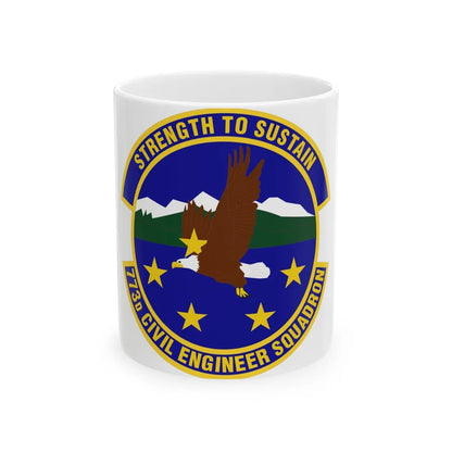 773 Civil Engineer Squadron PACAF (U.S. Air Force) White Coffee Mug-11oz-Go Mug Yourself