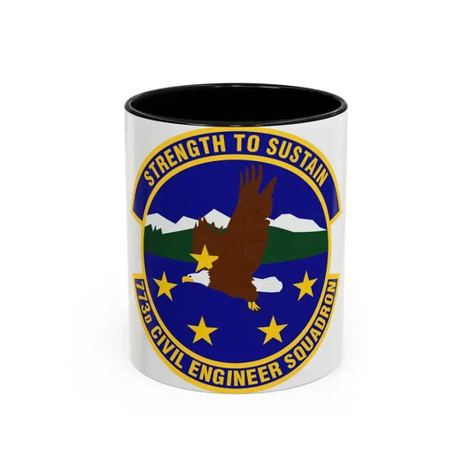 773 Civil Engineer Squadron PACAF (U.S. Air Force) Accent Coffee Mug 11oz Black - Go Mug Yourself