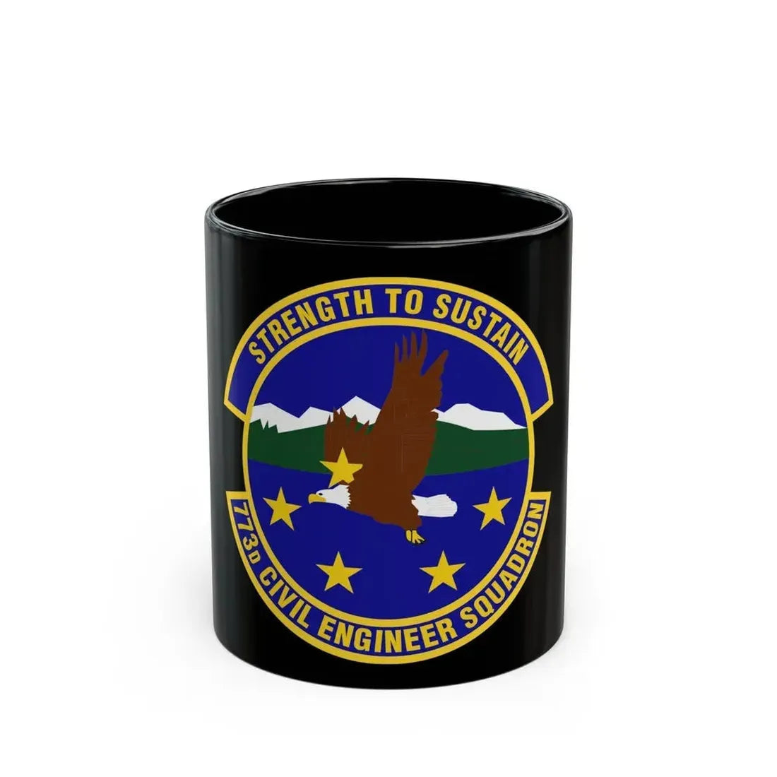 773 Civil Engineer Squadron PACAF (U.S. Air Force) Black Coffee Mug 11oz - Go Mug Yourself