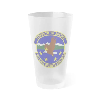 773 Civil Engineer Squadron PACAF (U.S. Air Force) Frosted Pint Glass 16oz 16oz Frosted - Go Mug Yourself