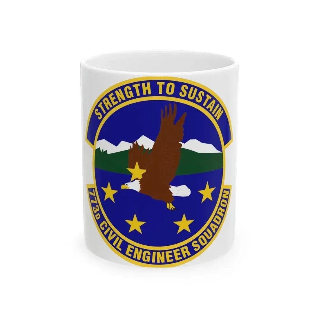 773 Civil Engineer Squadron PACAF (U.S. Air Force) White Coffee Mug 11oz - Go Mug Yourself