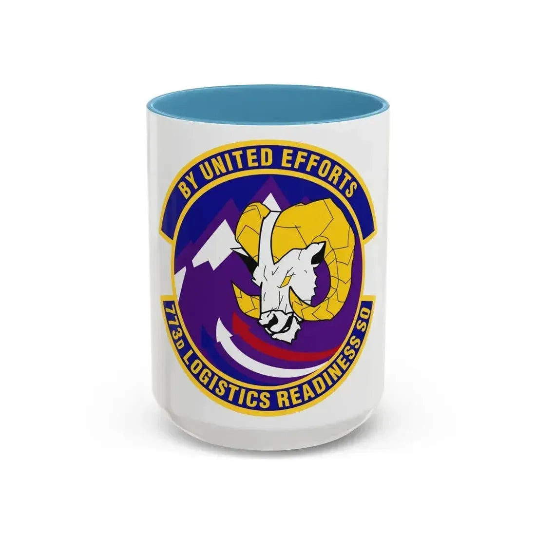 773 Logistics Readiness Squadron PACAF (U.S. Air Force) Accent Coffee Mug 15oz Light Blue - Go Mug Yourself