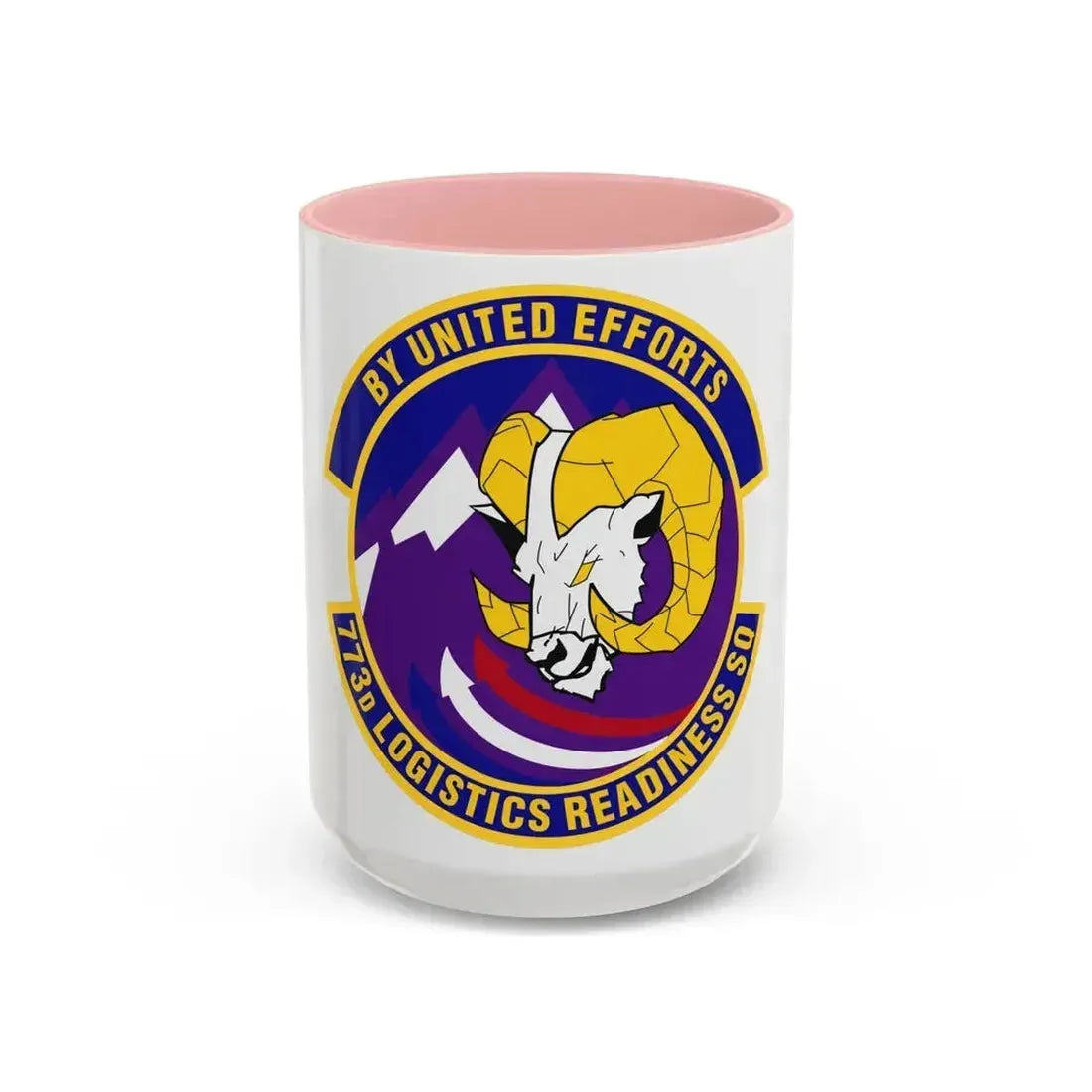 773 Logistics Readiness Squadron PACAF (U.S. Air Force) Accent Coffee Mug 15oz Pink - Go Mug Yourself