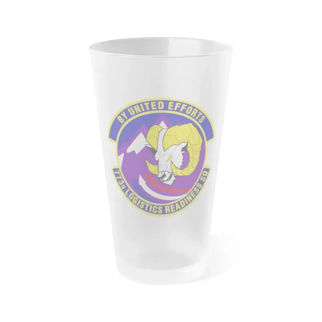 773 Logistics Readiness Squadron PACAF (U.S. Air Force) Frosted Pint Glass 16oz 16oz Frosted - Go Mug Yourself