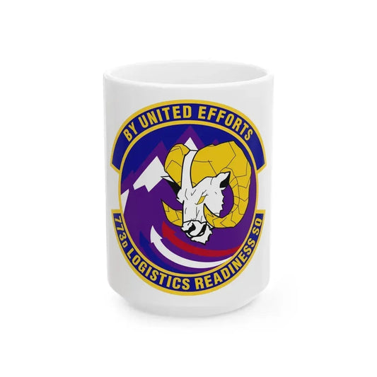 773 Logistics Readiness Squadron PACAF (U.S. Air Force) White Coffee Mug 15oz - Go Mug Yourself