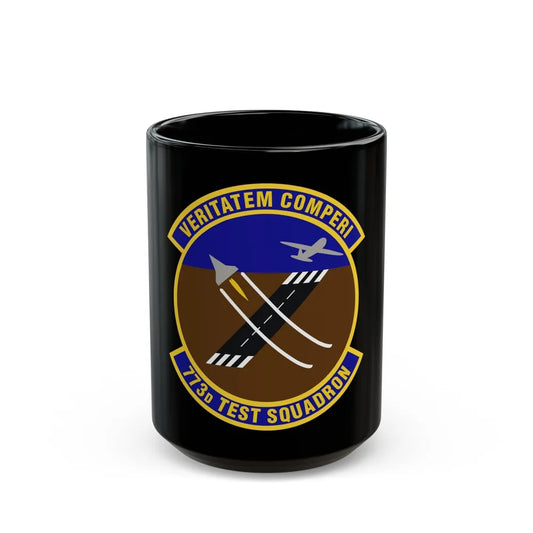 773 Test Squadron AFMC (U.S. Air Force) Black Coffee Mug-15oz-Go Mug Yourself