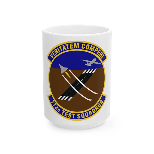 773 Test Squadron AFMC (U.S. Air Force) White Coffee Mug-15oz-Go Mug Yourself