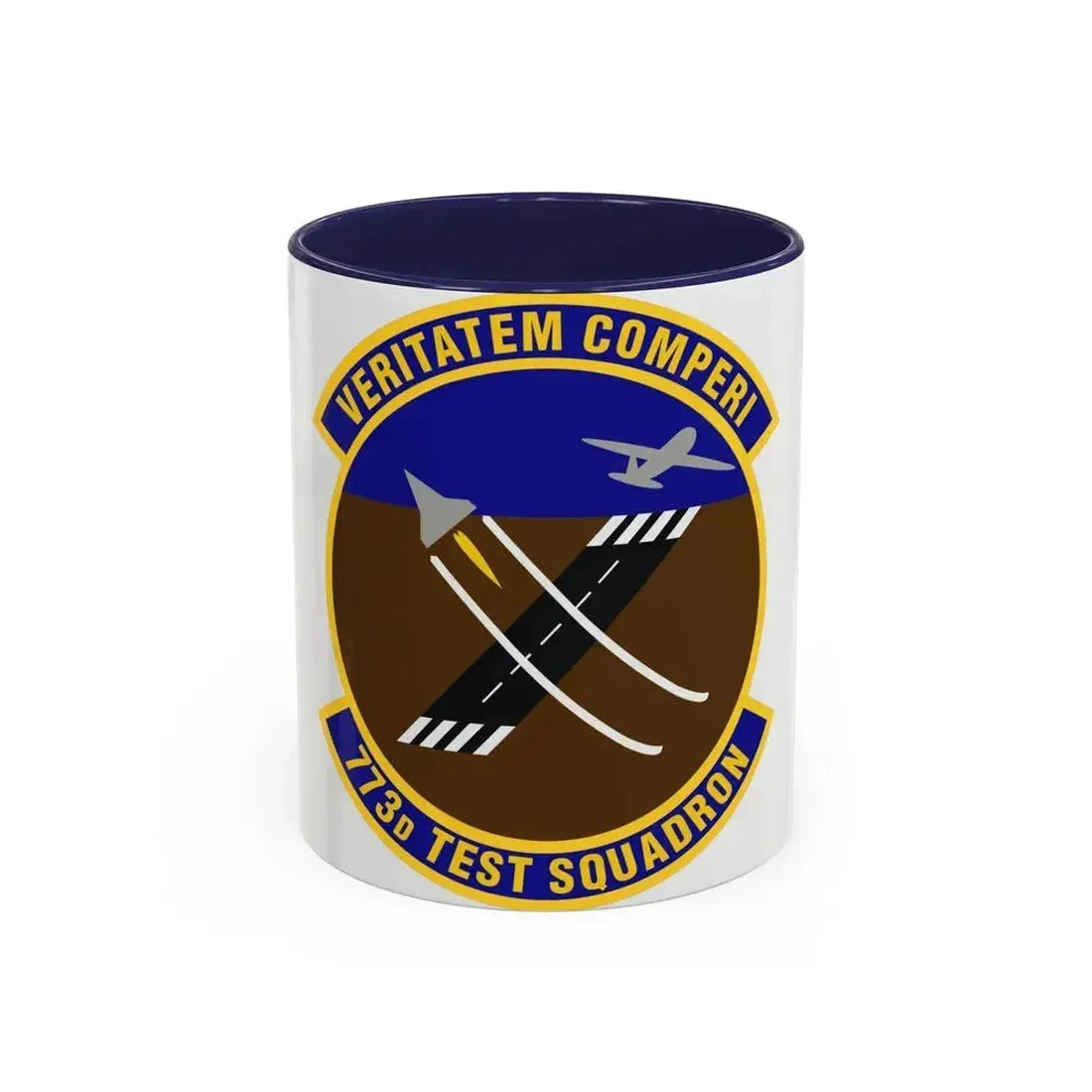 773 Test Squadron AFMC (U.S. Air Force) Accent Coffee Mug 11oz Navy - Go Mug Yourself