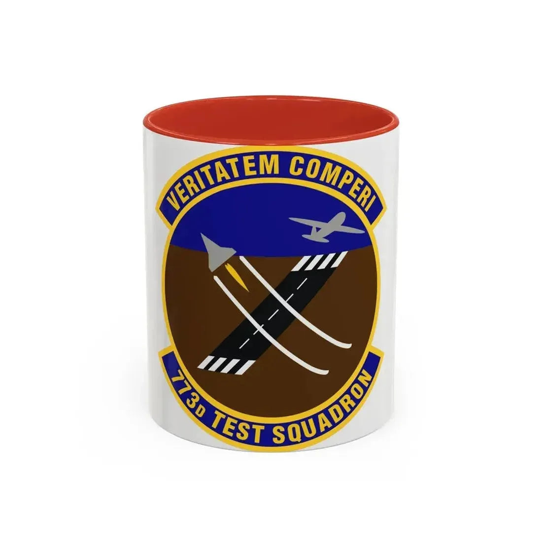 773 Test Squadron AFMC (U.S. Air Force) Accent Coffee Mug 11oz Red - Go Mug Yourself