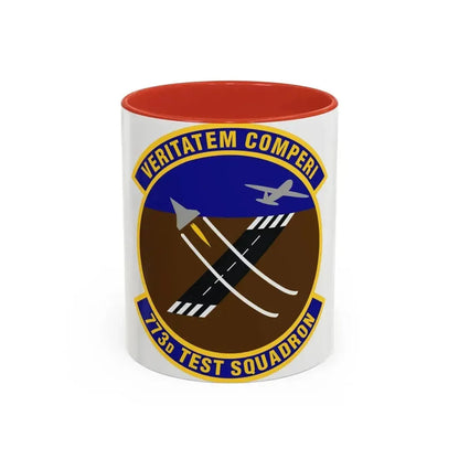 773 Test Squadron AFMC (U.S. Air Force) Accent Coffee Mug 11oz Red - Go Mug Yourself