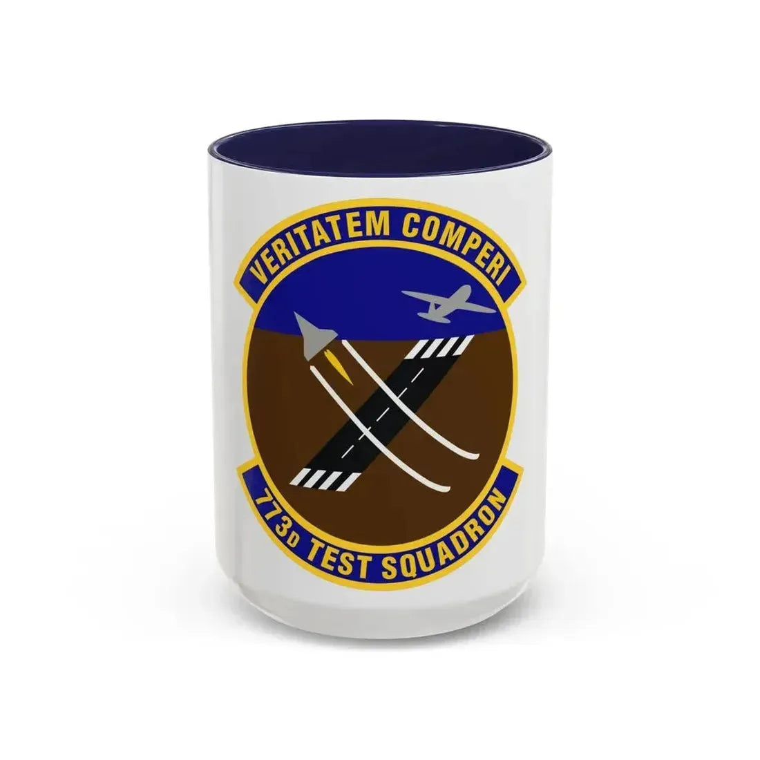 773 Test Squadron AFMC (U.S. Air Force) Accent Coffee Mug 15oz Navy - Go Mug Yourself