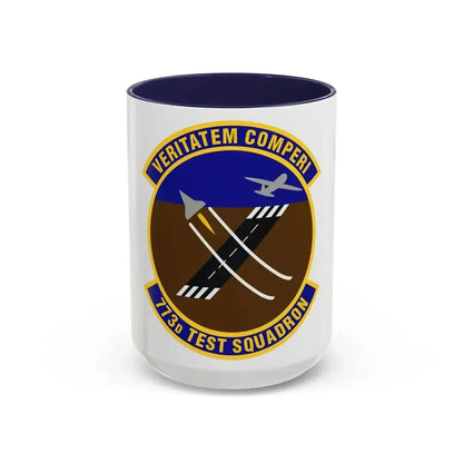 773 Test Squadron AFMC (U.S. Air Force) Accent Coffee Mug 15oz Navy - Go Mug Yourself