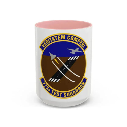 773 Test Squadron AFMC (U.S. Air Force) Accent Coffee Mug 15oz Pink - Go Mug Yourself