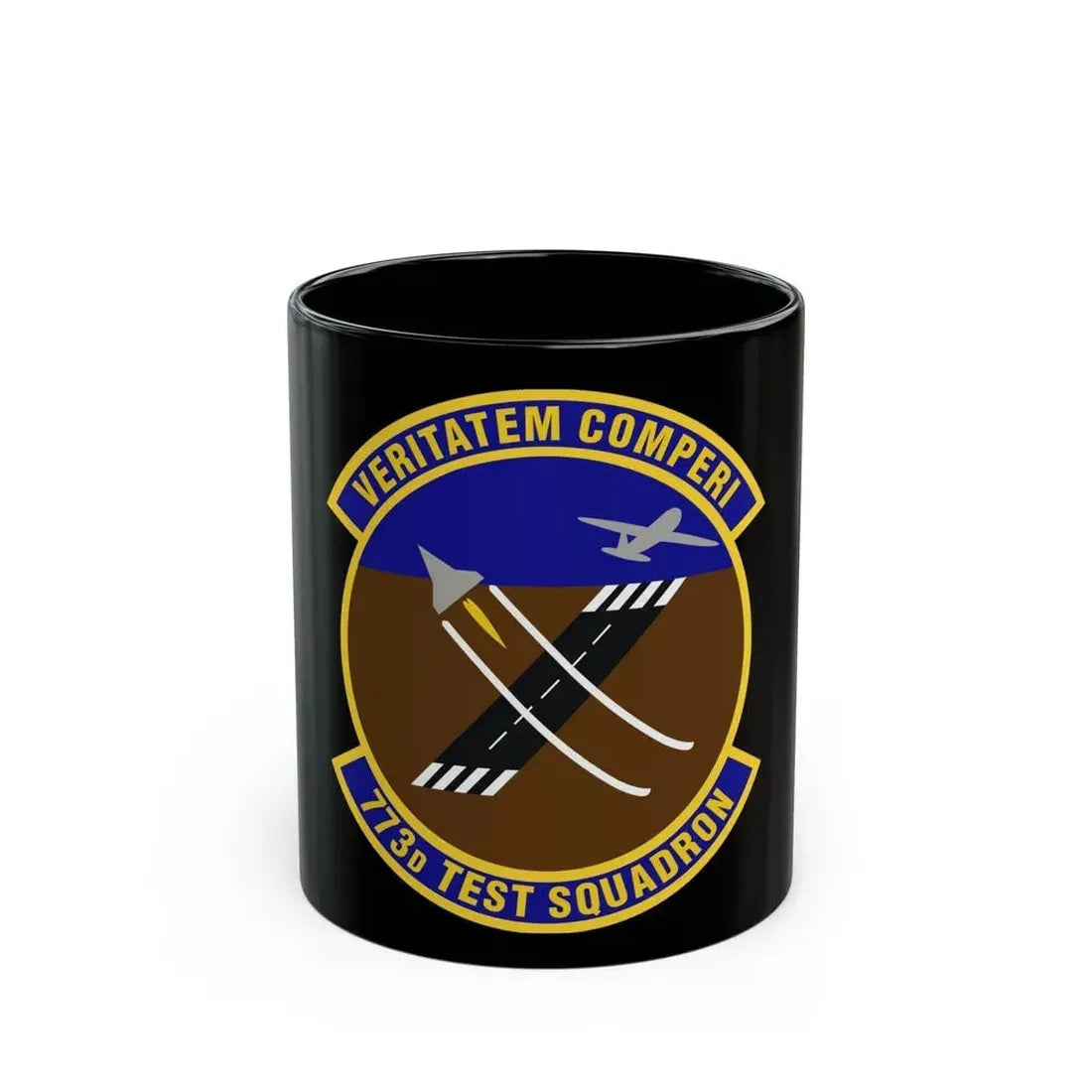 773 Test Squadron AFMC (U.S. Air Force) Black Coffee Mug 11oz - Go Mug Yourself