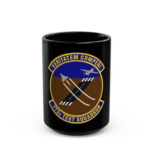 773 Test Squadron AFMC (U.S. Air Force) Black Coffee Mug 15oz - Go Mug Yourself