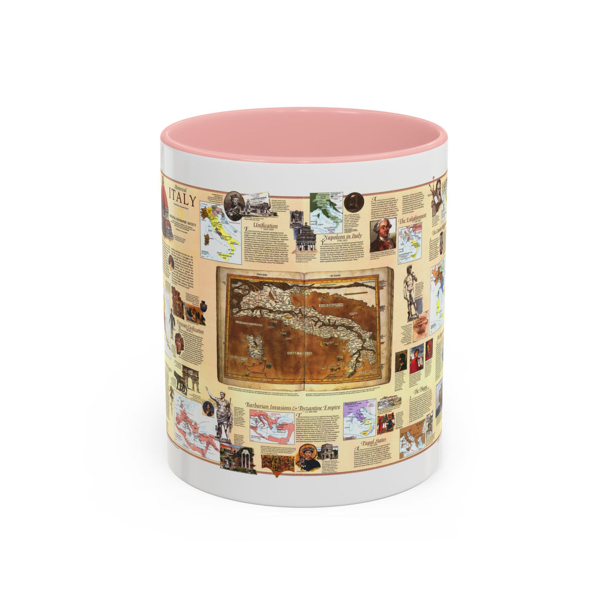 Italy - Historical (1995) (Map) Accent Coffee Mug