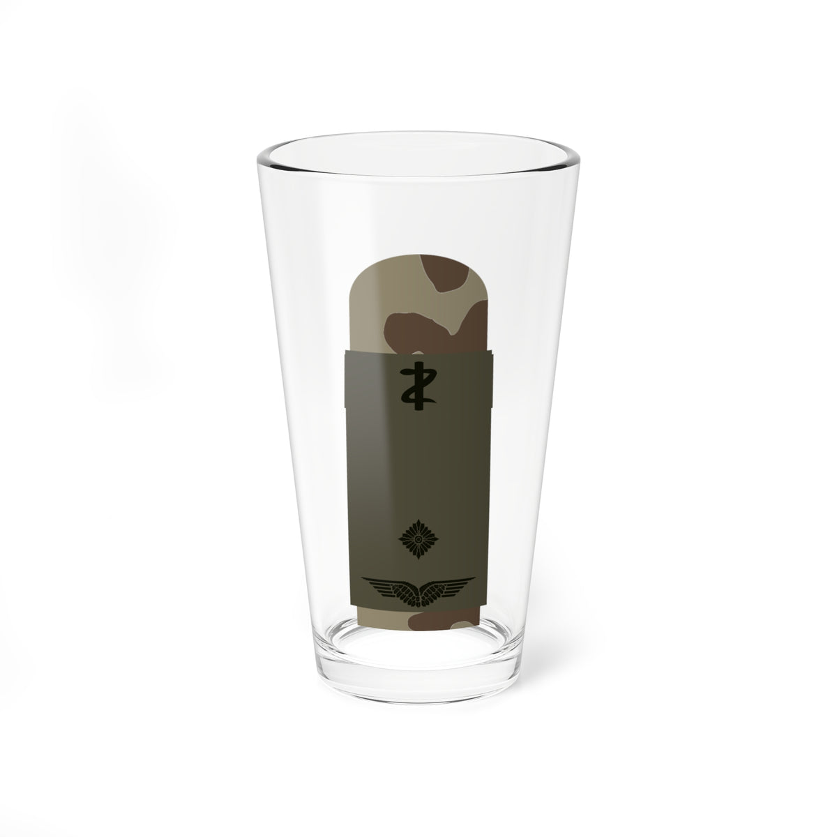 LA OS3 41 Leutnant SanOA ZM L (Military Rank) Pint Glass 16oz
