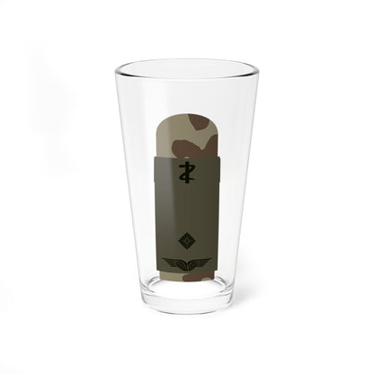 LA OS3 41 Leutnant SanOA ZM L (Military Rank) Pint Glass 16oz