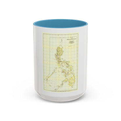 Philippines, The (1905) (Map) Accent Coffee Mug