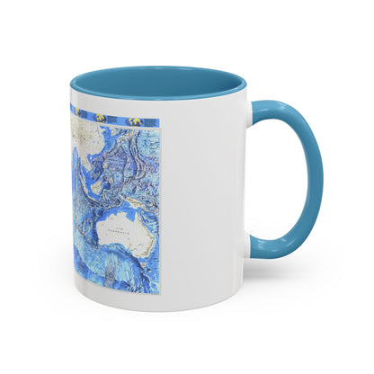 Indian Ocean (1992) (Map) Accent Coffee Mug