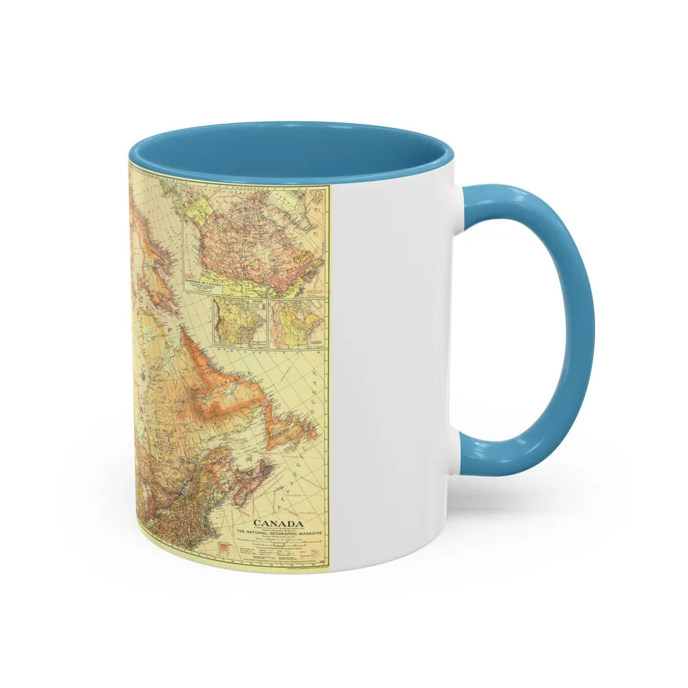 Canada (1936) (Map) Accent Coffee Mug-Go Mug Yourself