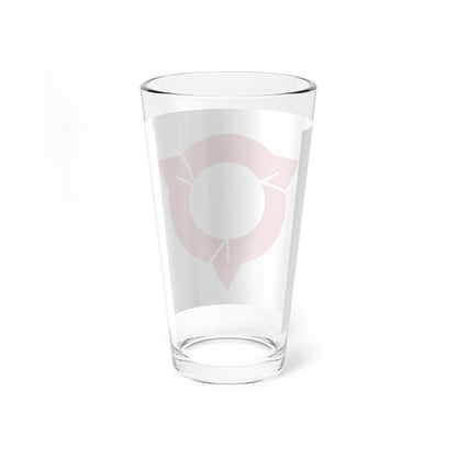 Flag of Owariasahi Aichi red version (Japan) Pint Glass 16oz