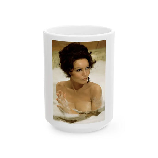 Julie Newmar #371 (Vintage Female Icon) White Coffee Mug-15oz-Go Mug Yourself