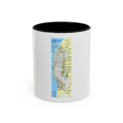USA - California (1993) (Map) Accent Coffee Mug