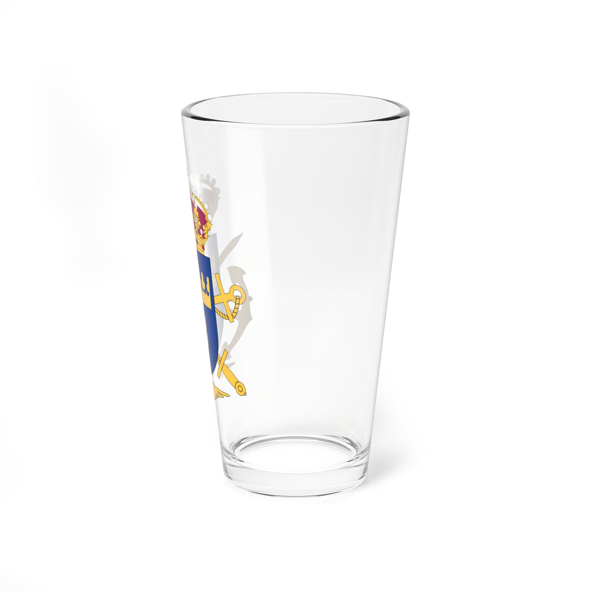 Försvarets läromedelscentral vapen (Sweden) (Coat of Arms) Pint Glass 16oz
