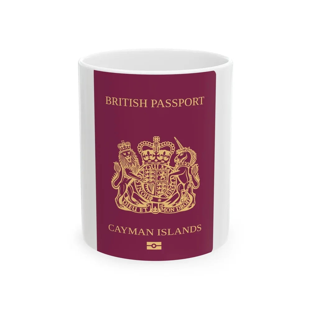 Cayman Islands Passport - White Coffee Mug-11oz-Go Mug Yourself