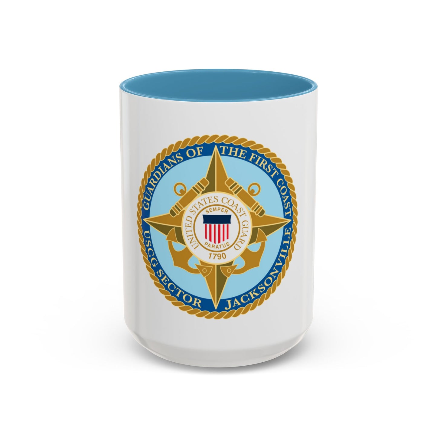 USCG Sector Jacksonville Guardians of the first coast (U.S. Coast Guard) Accent Coffee Mug