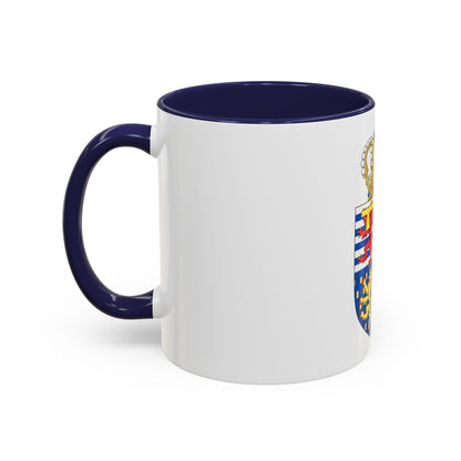 Lesser coat of arms of the Hereditary Grand Duke of Luxembourg (2000) - Accent Coffee Mug