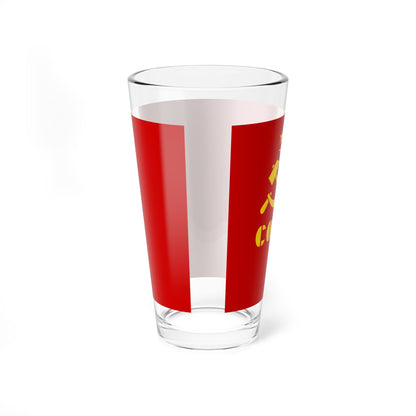 Flag of the North Ossetian Autonomous Oblast (Russia) Pint Glass 16oz