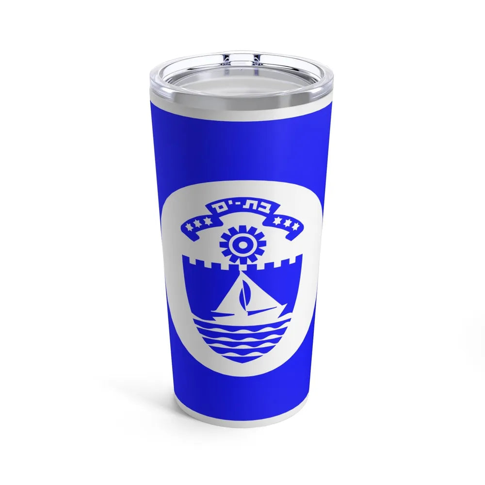 Flag of Bat Yam Israel - Tumbler 20oz-20oz-Go Mug Yourself