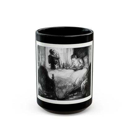 Daisy's Day (1), McCall's, February 1930 - Black Coffee Mug-15oz-Go Mug Yourself