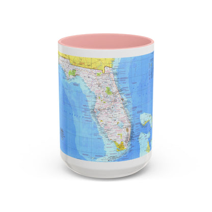USA - Florida 1 (1973) (Map) Accent Coffee Mug