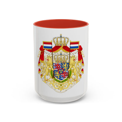 Greater coat of arms of the Grand Duke of Luxembourg (2000) - Accent Coffee Mug