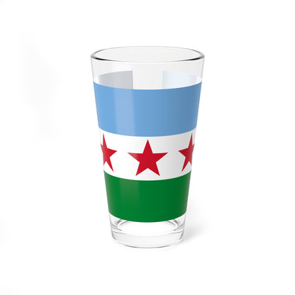 Bandera del Municipio Guaraque (Venezuela) Pint Glass 16oz