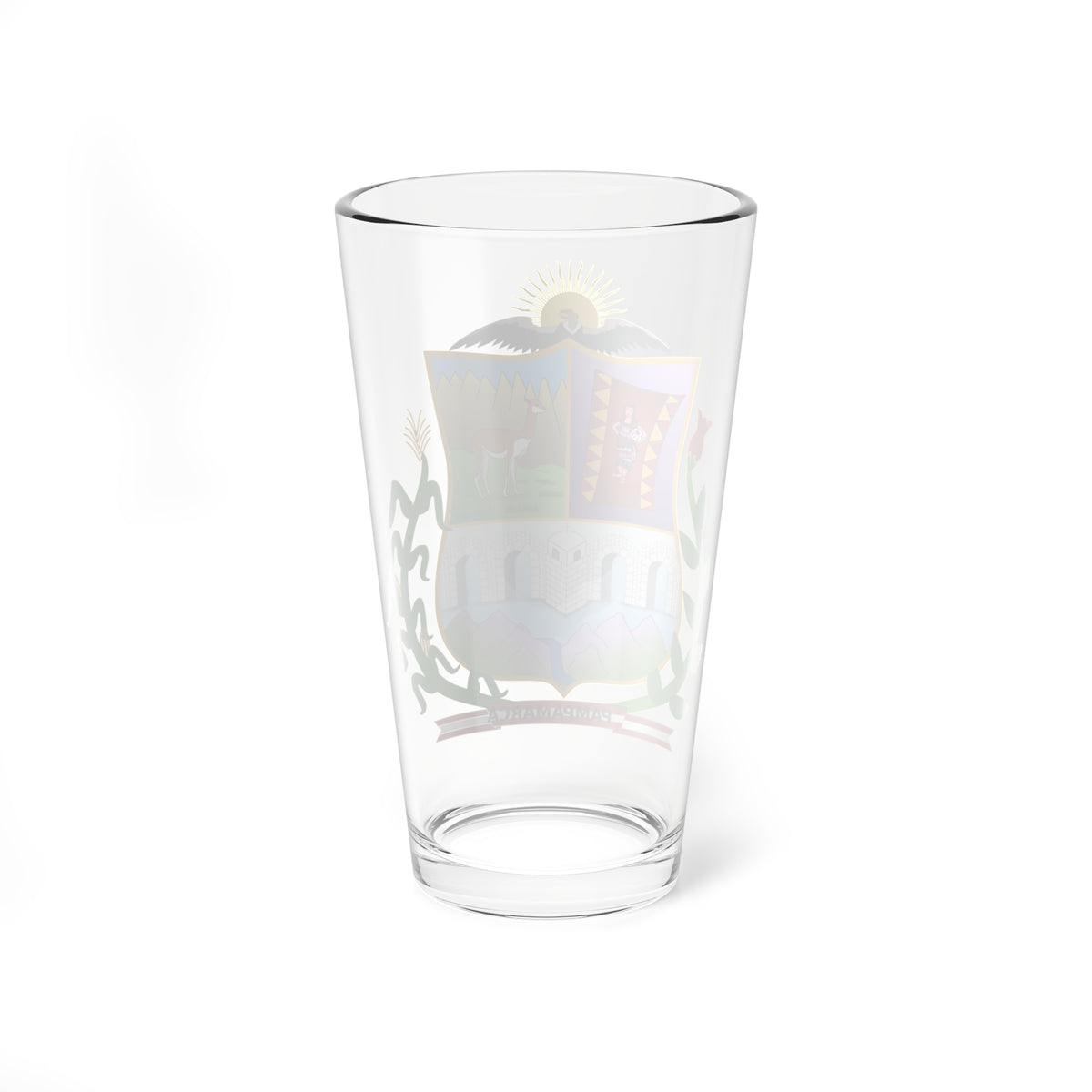 Escudo Pampamarca (Peru) (Coat of Arms) Pint Glass 16oz