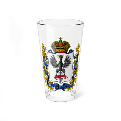 Coat of arms of Yakutsk Oblast 1878 (Russia) (Coat of Arms) Pint Glass 16oz