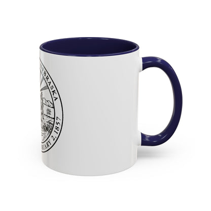 Seal of Omaha Nebraska - Accent Coffee Mug